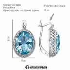 Серьги из серебра 925 пробы 3317612ДКвг — Красная Пресня Серьги из серебра 925 пробы 3317612ДКвг — Красная Пресня