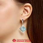 Серьги из серебра 925 пробы 33618006Д3 — Красная Пресня Серьги из серебра 925 пробы 33618006Д3 — Красная Пресня