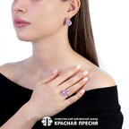 Серьги из серебра 925 пробы 3382205Д2 — Красная Пресня Серьги из серебра 925 пробы 3382205Д2 — Красная Пресня