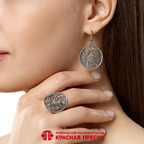 Серьги из серебра 925 пробы 33016404 — Красная Пресня Серьги из серебра 925 пробы 33016404 — Красная Пресня