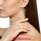 Кольцо из серебра 925 пробы 23810162Д3 — Красная Пресня Кольцо из серебра 925 пробы 23810162Д3 — Красная Пресня