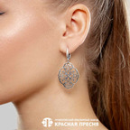 Серьги из серебра 925 пробы 33016018 — Красная Пресня Серьги из серебра 925 пробы 33016018 — Красная Пресня