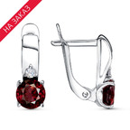 Серьги из серебра 925 пробы 33110082ДГр — Красная Пресня Серьги из серебра 925 пробы 33110082ДГр — Красная Пресня