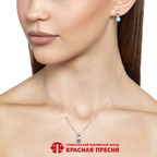Серьги из серебра 925 пробы 33110082ДТг — Красная Пресня Серьги из серебра 925 пробы 33110082ДТг — Красная Пресня
