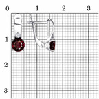 Серьги из серебра 925 пробы 33110082ДГр — Красная Пресня Серьги из серебра 925 пробы 33110082ДГр — Красная Пресня