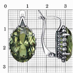 Серьги из серебра 925 пробы 33814942-15 — Красная Пресня Серьги из серебра 925 пробы 33814942-15 — Красная Пресня