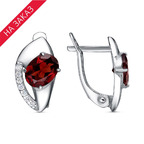 Серьги из серебра 925 пробы 33115040ПлГр — Красная Пресня Серьги из серебра 925 пробы 33115040ПлГр — Красная Пресня