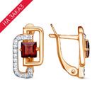 Серьги из серебра 925 пробы 33114021ДГр — Красная Пресня Серьги из серебра 925 пробы 33114021ДГр — Красная Пресня