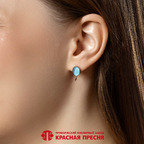Серьги из серебра 925 пробы 33617356Д3 — Красная Пресня Серьги из серебра 925 пробы 33617356Д3 — Красная Пресня