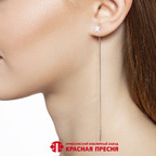 Серьга из серебра 925 пробы 33016348Пл — Красная Пресня Серьга из серебра 925 пробы 33016348Пл — Красная Пресня