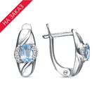 Серьги из серебра 925 пробы 33111402ДТг — Красная Пресня Серьги из серебра 925 пробы 33111402ДТг — Красная Пресня