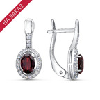 Серьги из серебра 925 пробы 33111188ДГр — Красная Пресня Серьги из серебра 925 пробы 33111188ДГр — Красная Пресня