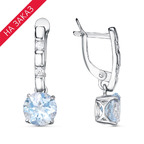 Серьги из серебра 925 пробы 33110424ДТг — Красная Пресня Серьги из серебра 925 пробы 33110424ДТг — Красная Пресня