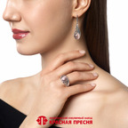 Кольцо из серебра 925 пробы 23617060-6 — Красная Пресня Кольцо из серебра 925 пробы 23617060-6 — Красная Пресня