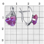 Серьги из серебра 925 пробы 33714768Д6 — Красная Пресня Серьги из серебра 925 пробы 33714768Д6 — Красная Пресня
