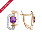Серьги из серебра 925 пробы 33114021ДАм — Красная Пресня Серьги из серебра 925 пробы 33114021ДАм — Красная Пресня