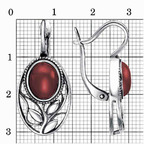 Серьги из серебра 925 пробы 33315170Кр — Красная Пресня Серьги из серебра 925 пробы 33315170Кр — Красная Пресня