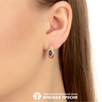 Серьги из серебра 925 пробы 33111403ДТр — Красная Пресня Серьги из серебра 925 пробы 33111403ДТр — Красная Пресня