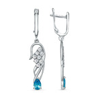 Серьги из серебра 925 пробы 33817580Д3 — Красная Пресня Серьги из серебра 925 пробы 33817580Д3 — Красная Пресня