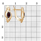Серьги из серебра 925 пробы 33114299ДГр — Красная Пресня Серьги из серебра 925 пробы 33114299ДГр — Красная Пресня