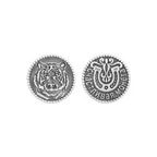 Серебряная счастивая монета Тигр Серебряная счастивая монета Тигр