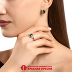 Кольцо из серебра 925 пробы 23817180Д7 — Красная Пресня Кольцо из серебра 925 пробы 23817180Д7 — Красная Пресня