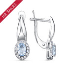 Серьги из серебра 925 пробы 33110222ДТг — Красная Пресня Серьги из серебра 925 пробы 33110222ДТг — Красная Пресня