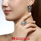 Серьги из серебра 925 пробы 33617310-3 — Красная Пресня Серьги из серебра 925 пробы 33617310-3 — Красная Пресня
