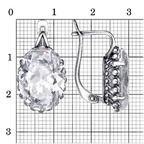 Серьги из серебра 925 пробы 33814942 — Красная Пресня Серьги из серебра 925 пробы 33814942 — Красная Пресня