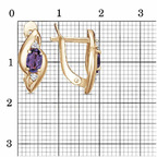 Серьги из серебра 925 пробы 33114299ДАм — Красная Пресня Серьги из серебра 925 пробы 33114299ДАм — Красная Пресня