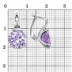 Серьги из серебра 925 пробы 33810114Д6 — Красная Пресня Серьги из серебра 925 пробы 33810114Д6 — Красная Пресня