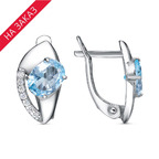 Серьги из серебра 925 пробы 33115040ПлТг — Красная Пресня Серьги из серебра 925 пробы 33115040ПлТг — Красная Пресня