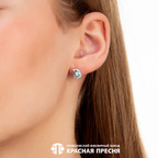 Серьги из серебра 925 пробы 33814510Д3 — Красная Пресня Серьги из серебра 925 пробы 33814510Д3 — Красная Пресня