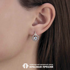 Серьги из серебра 925 пробы 33113837ДТг — Красная Пресня Серьги из серебра 925 пробы 33113837ДТг — Красная Пресня