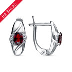 Серьги из серебра 925 пробы 33111402ДГр — Красная Пресня Серьги из серебра 925 пробы 33111402ДГр — Красная Пресня
