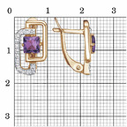 Серьги из серебра 925 пробы 33114021ДАм — Красная Пресня Серьги из серебра 925 пробы 33114021ДАм — Красная Пресня