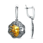 Серьги из серебра 925 пробы 33017420-1 — Красная Пресня Серьги из серебра 925 пробы 33017420-1 — Красная Пресня