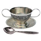 Серебряная чашка детская с двумя ручками 40080017А05 Серебряная чашка детская с двумя ручками 40080017А05
