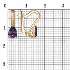 Серьги из серебра 925 пробы 33114951Ам — Красная Пресня Серьги из серебра 925 пробы 33114951Ам — Красная Пресня