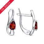 Серьги из серебра 925 пробы 33113728ДГр — Красная Пресня Серьги из серебра 925 пробы 33113728ДГр — Красная Пресня