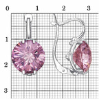 Серьги из серебра 925 пробы 3382205Д12 — Красная Пресня Серьги из серебра 925 пробы 3382205Д12 — Красная Пресня