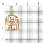 Подвеска из серебра 925 пробы 53014701ДН — Красная Пресня Подвеска из серебра 925 пробы 53014701ДН — Красная Пресня