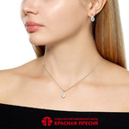 Серьги из серебра 925 пробы 33116200ДТг — Красная Пресня Серьги из серебра 925 пробы 33116200ДТг — Красная Пресня