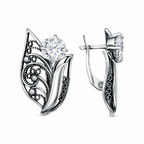 Серьги из серебра 925 пробы 33815002 — Красная Пресня Серьги из серебра 925 пробы 33815002 — Красная Пресня