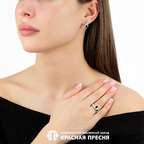 Серьги из серебра 925 пробы 33111402ДГр — Красная Пресня Серьги из серебра 925 пробы 33111402ДГр — Красная Пресня