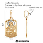 Подвеска из серебра 925 пробы 53015289ДС — Красная Пресня Подвеска из серебра 925 пробы 53015289ДС — Красная Пресня