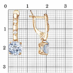 Серьги из серебра 925 пробы 33110425Тг — Красная Пресня Серьги из серебра 925 пробы 33110425Тг — Красная Пресня