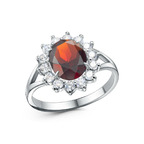 Кольцо из серебра 925 пробы 23817180Д18 — Красная Пресня Кольцо из серебра 925 пробы 23817180Д18 — Красная Пресня