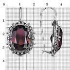 Серьги из серебра 925 пробы 338958-18 — Красная Пресня Серьги из серебра 925 пробы 338958-18 — Красная Пресня
