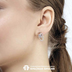 Серьги из серебра 925 пробы 33114021ДТг — Красная Пресня Серьги из серебра 925 пробы 33114021ДТг — Красная Пресня